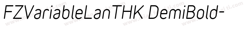 FZVariableLanTHK DemiBold字体转换